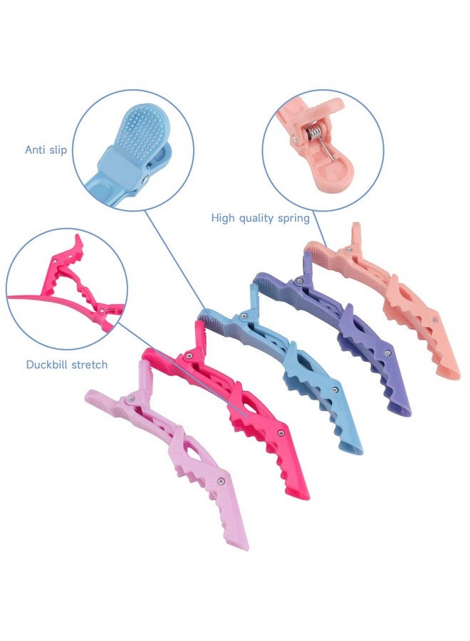 OBSCYON Bscyon Plastic Non Slip Hair Clips For Women Professional Alligator Hair Clips Hair Styling Clips Sectioning Clips Of Hair Salon (10Pcs Macaroon) - Image 4