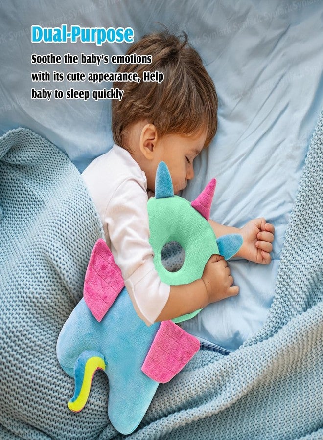 StuffNest Baby Head Protector Cushion Plush Soft Toy Early Learning Toy Fall Protection Helmet Baby Head Protector Child Adjustable Shoulder Strap (Multicolor-Unicorn) - Image 4
