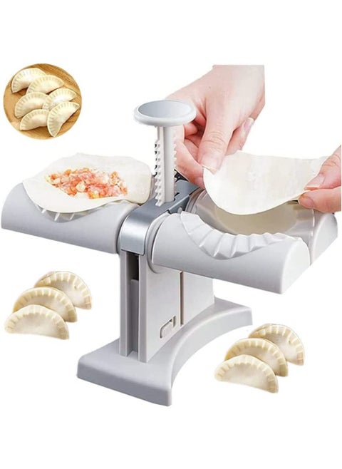 Automatic Dumpling Machine Household Double-headed Dumpling Machine Mold Dumpling Machine Pressure Dumpling Skin Tool Dumpling Skin Machine Mold Simple Tool Bag Dumpling Pack Two At A Time