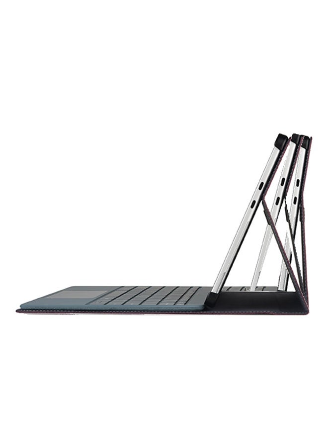Tablet Case for Microsoft Surface Pro 12 12 Inch (2025),PU Leather  Hard Shell Laptop Protective Cover with Multi-Angle Built-in Kickstand  Pen Holder - Image 5
