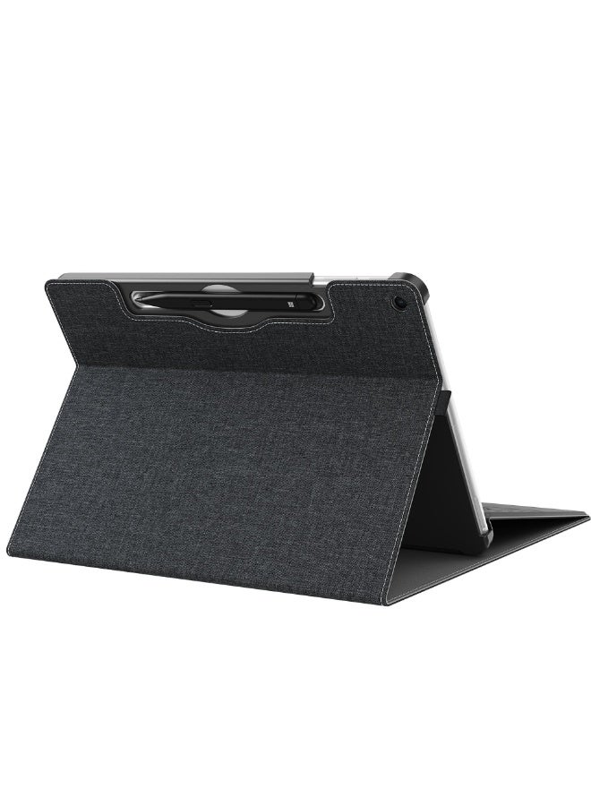 Tablet Case for Microsoft Surface Pro 12 12 Inch (2025),PU Leather  Hard Shell Laptop Protective Cover with Multi-Angle Built-in Kickstand  Pen Holder - Image 2