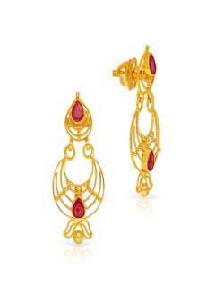 Malabar Gold and Diamonds 22 Carat 916 Purity Precia Gemstone Earrings PRGGEN142ER2Y  - Image 1