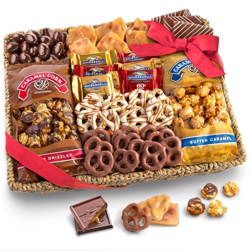 A Gift Inside Chocolate Caramel and Crunch Grand Gift Basket - Image 1