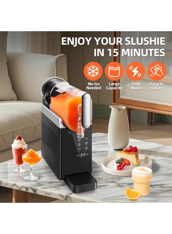 Jorunb Slushie Machine No Ice Needed - 60oz Slushy Machine for Home, Frozen Drink Maker with 6 Presets Mode, Quick Freeze Margarita Machine, Perfect for Spiked Slush, Milkshake, Coffee and More - Image 5