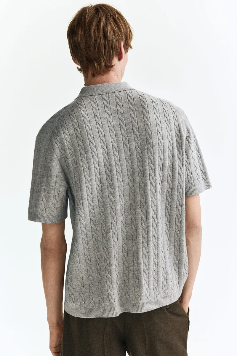 H&M Regular Fit Cable-knit shirt