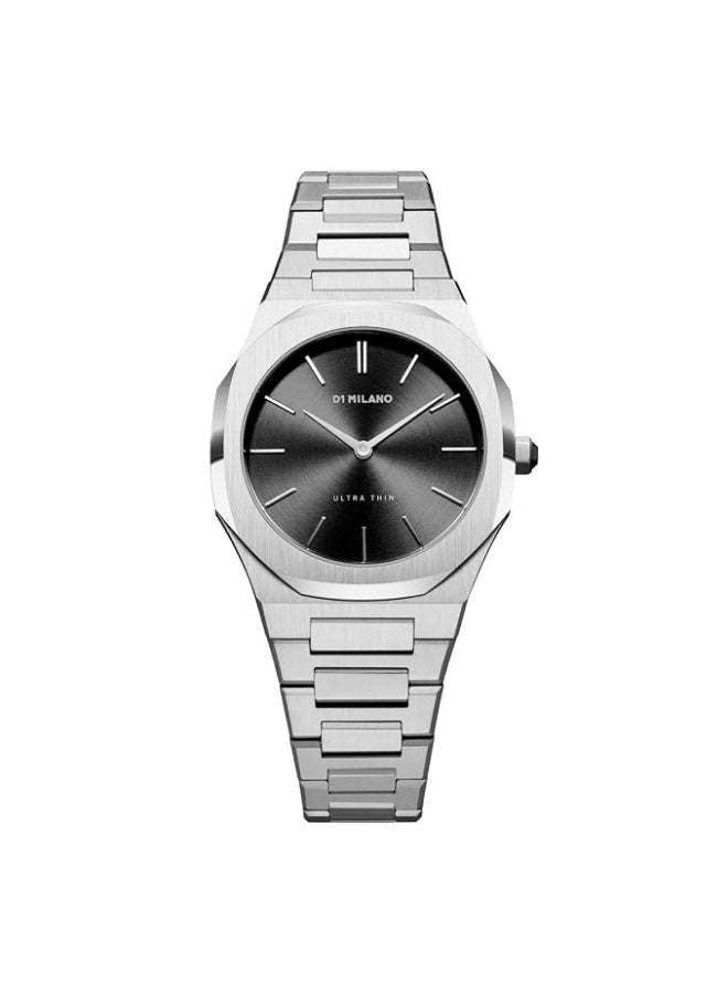 D1 MILANO Women's Silver Watch, Black Dial | D1-UTBL05 34 mm - Image 1