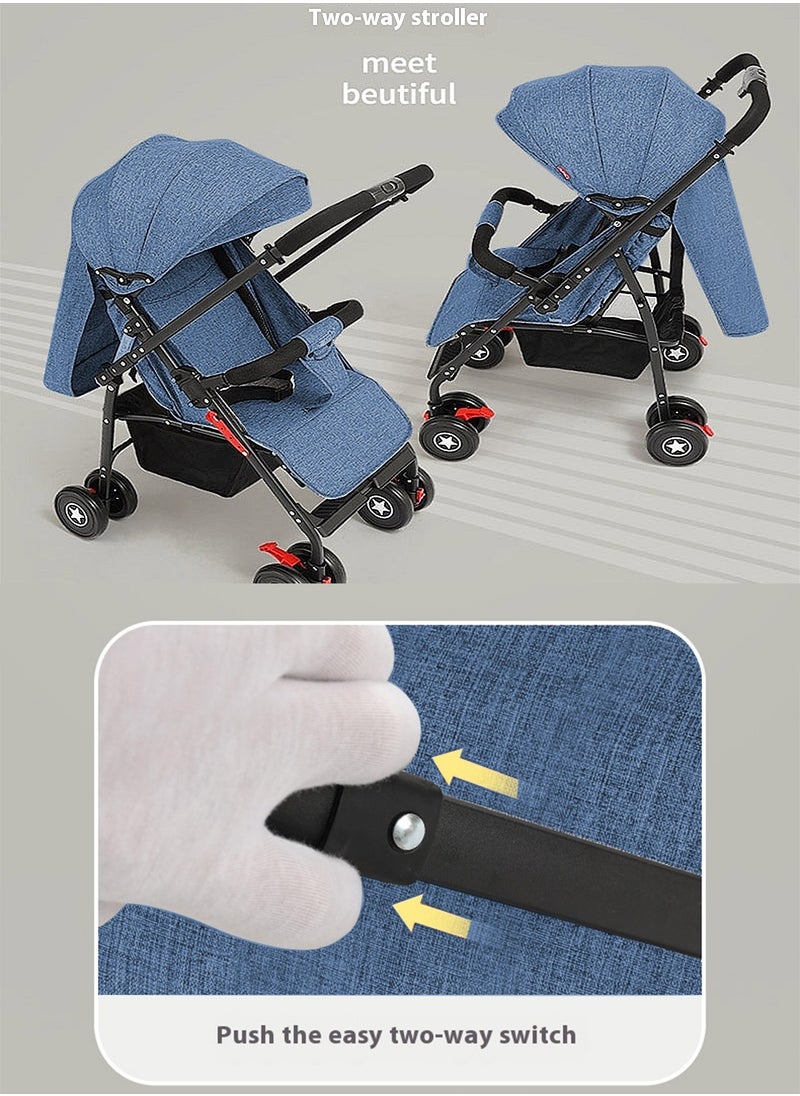 MaBaby - Multifunctional Baby Stroller, Reversible Handle Lightweight Stroller, Easy To Fold And Take, Travel Stroller For Newborn Baby Toddlers, Can Sit And Lie - Image 1
