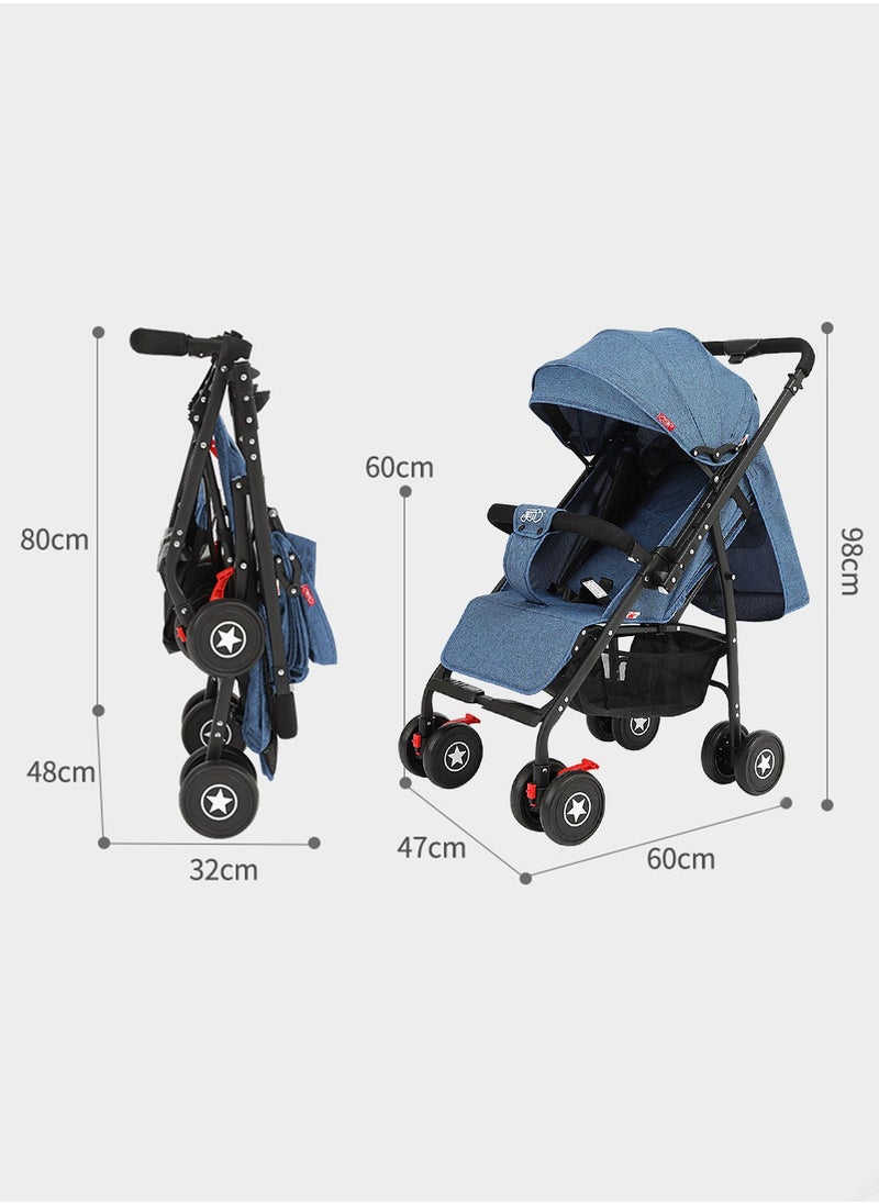 MaBaby - Multifunctional Baby Stroller, Reversible Handle Lightweight Stroller, Easy To Fold And Take, Travel Stroller For Newborn Baby Toddlers, Can Sit And Lie - Image 1