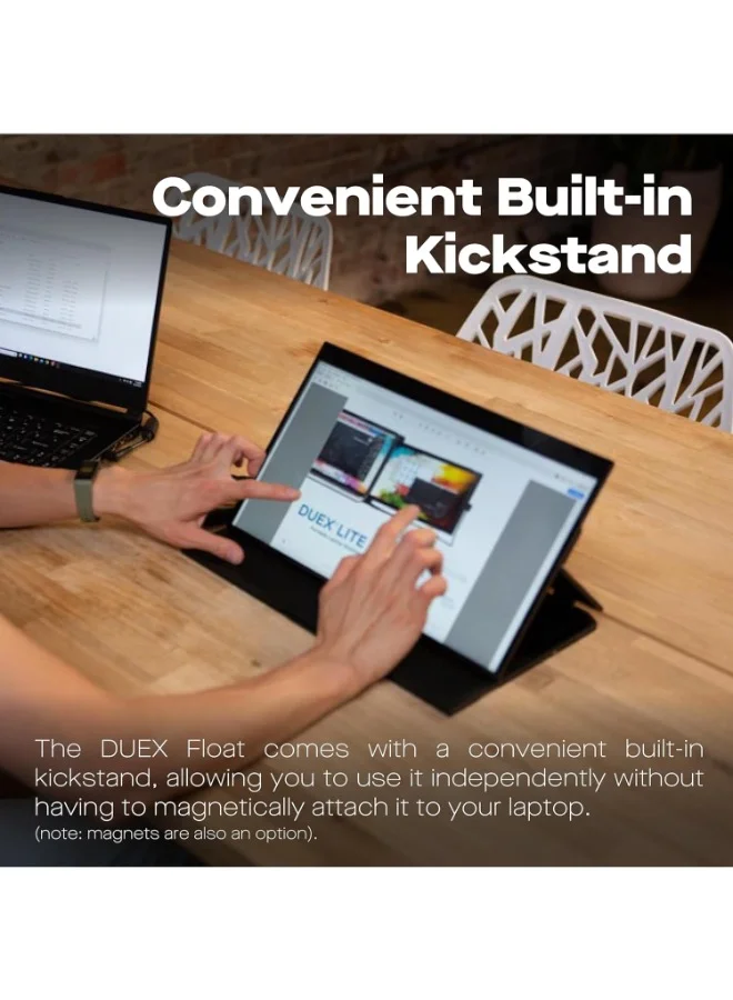 Mobile pixel Duex Float | 15.6" Stacked Portable Screens, Full HD IPS 1080P Touchscreen Monitor w/ Built-in Kickstand, USB-C/HDMI Plug and Play, Support Windows, MacOS, Linux, ChromeOS, Switch, XBox, Playstation