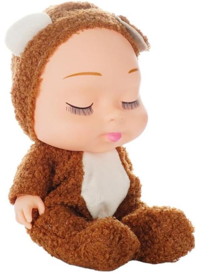 Plastic Candy Lollipop Doll For Girls - Brown and Purple - Image 2