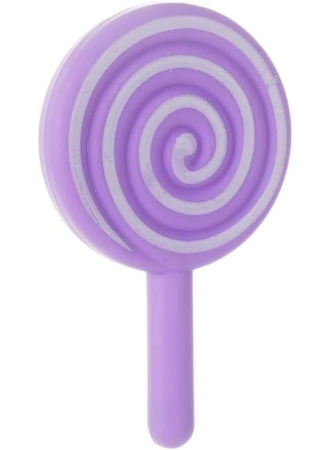 Plastic Candy Lollipop Doll For Girls - Brown and Purple - Image 4