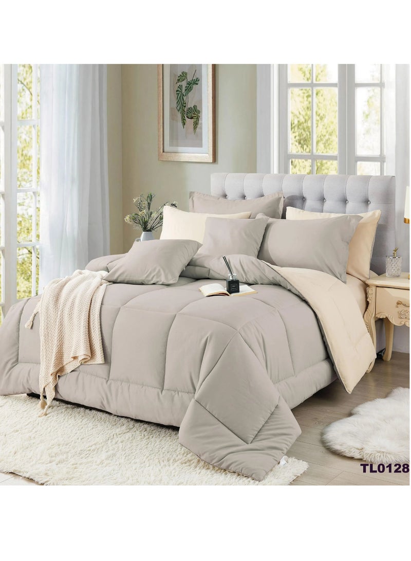 Comforter Set with Sheets for All Season, Ultra Soft Bedding Sets with Comforter, Sheets, Pillowcase & Sham - Image 1