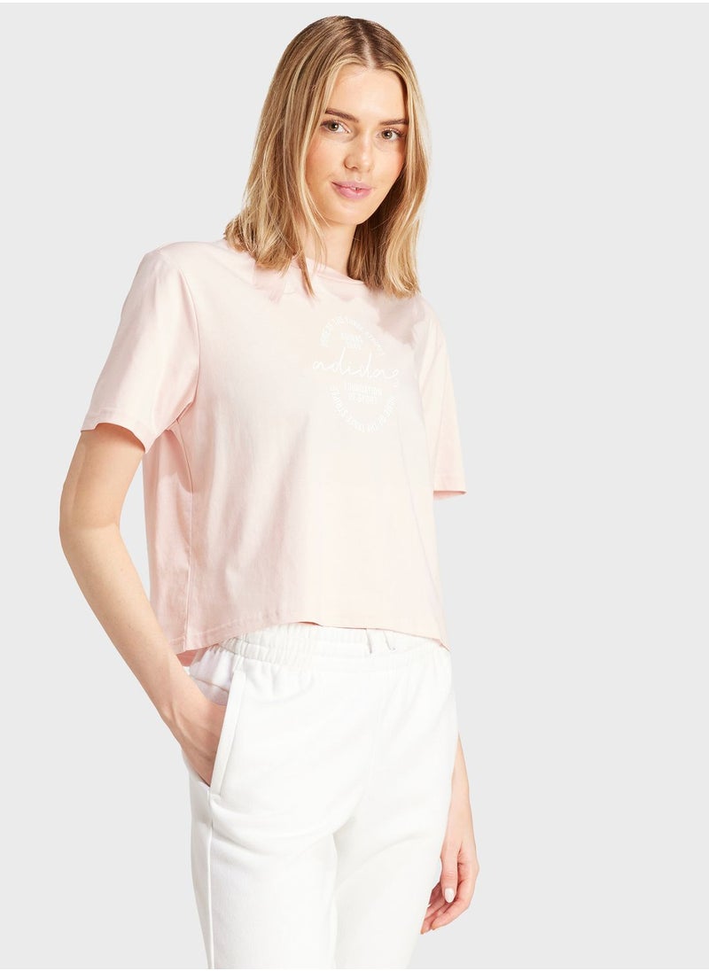 Adidas - Brand Love Signature Graphic T-Shirt - Image 1