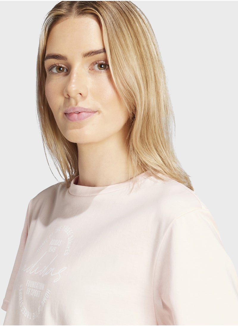 Adidas - Brand Love Signature Graphic T-Shirt - Image 1