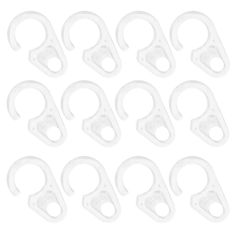 50 Plastic Curtain Hooks And Drapery Rings For Shower Curtains Bathroom Window Rods Sturdy Hanging Rings Bulk Pin Hooks Home Use - Image 2