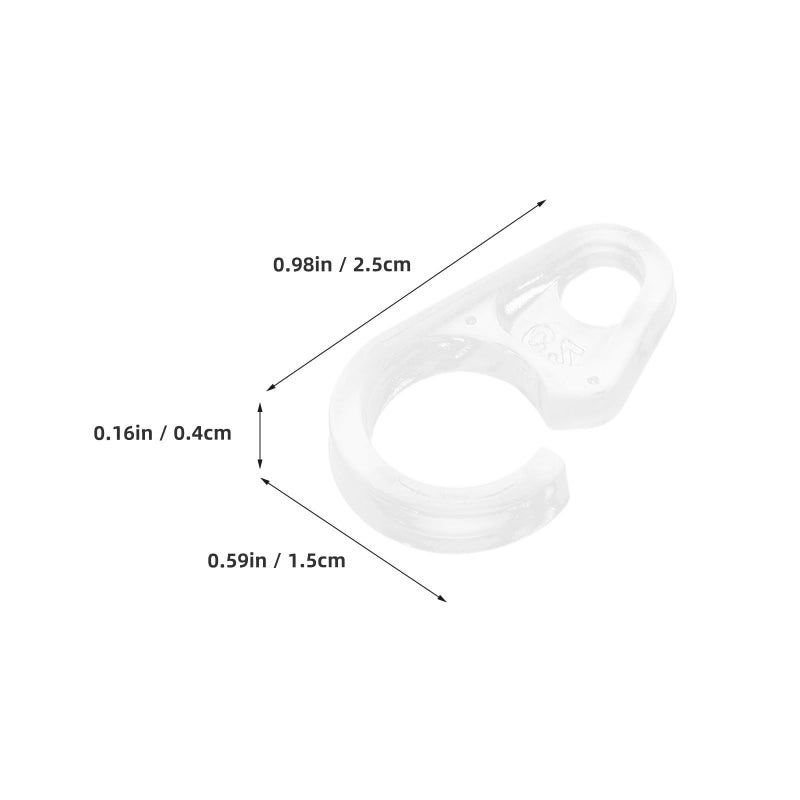 50 Plastic Curtain Hooks And Drapery Rings For Shower Curtains Bathroom Window Rods Sturdy Hanging Rings Bulk Pin Hooks Home Use - Image 3