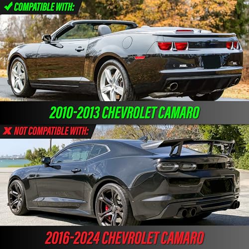 USR UNIQUE STYLE RACING USR 1013 Camaro Tail Light Rear Tail Lamps 4pc Set Left Right Compatible with 20102013 Chevrolet Camaro 5th GEN All Models LS LT SS and ZL1 OE FROSTED CLEAR LENS with BULBS - Image 3