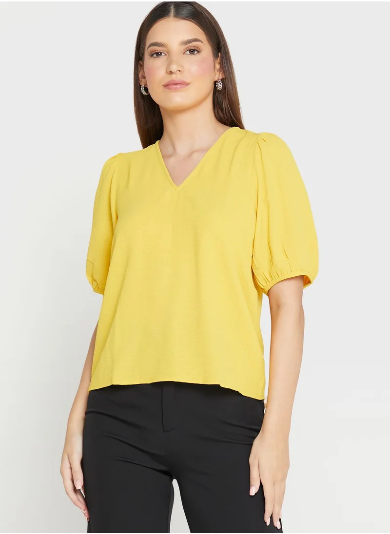 VERO MODA V-Neck Knitted Top