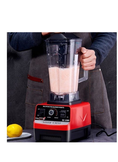 Silver Crest Heavy Duty Commercial Grade Blender With 2 Jars (Sc-1589, Multicolour )