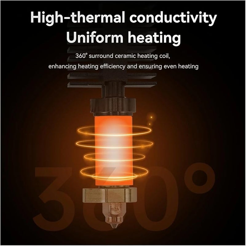 كتيبة نهاية ساخنة من الفولاذ المقوى 2 قطعة لترقية طابعة Creality K2 Plus ثلاثية الأبعاد - Image 5