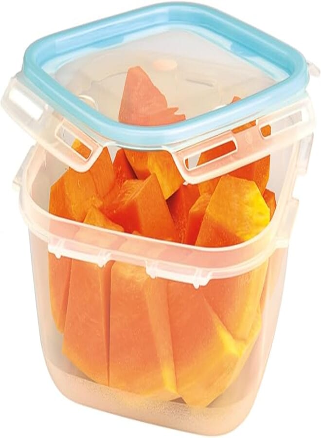Ucsan Plastic Square Lock Fit Container 1.3 Liters | Made in Turkey | M1073