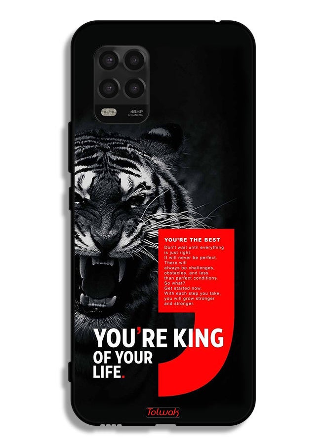 Tolwak Xiaomi Mi 10 Lite 5G Protective Case Cover You Are King Of Your Life  - Image 2