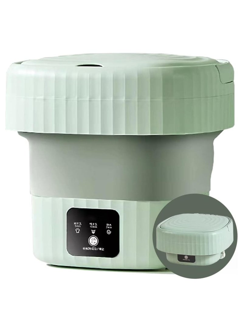 غسالة صغيرة محمولة قابلة للطي اوتوماتيكية لملابس الاطفال والشرابات والملابس الداخلية والاغراض الصغيرة 110 فولت - 240 فولت، تحميل علوي، من تيوزويز، متعدد الألوان - Image 1