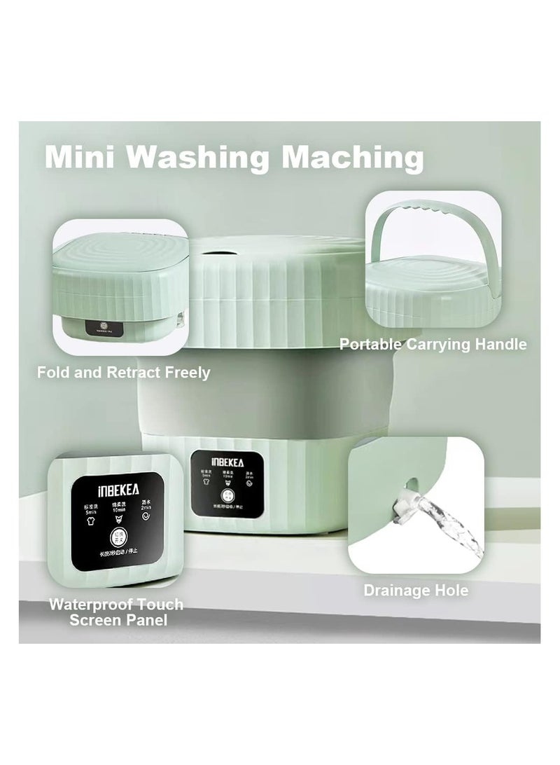 غسالة صغيرة محمولة قابلة للطي اوتوماتيكية لملابس الاطفال والشرابات والملابس الداخلية والاغراض الصغيرة 110 فولت - 240 فولت، تحميل علوي، من تيوزويز، متعدد الألوان - Image 2