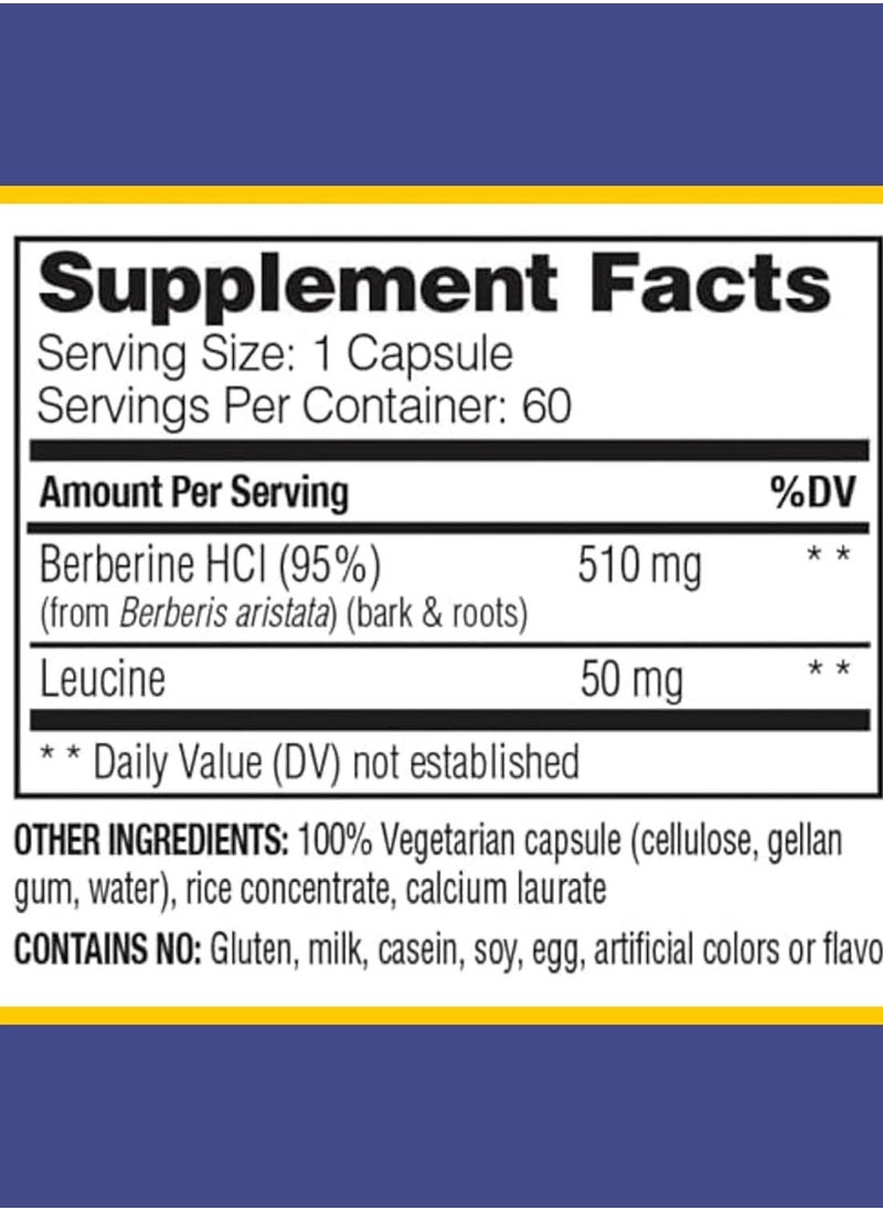 ENZYMEDICA - Berberine 60 Capsules - Image 1