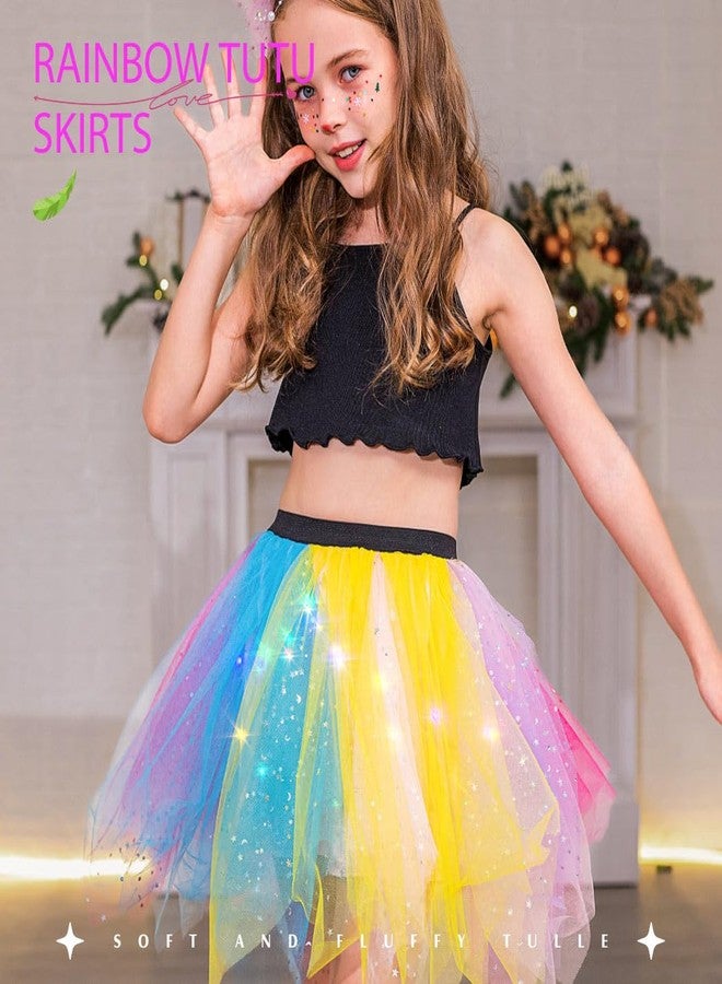 EARENT Light Up Rainbow Tutu Skirt Led Dance Costume Skirts - Image 5