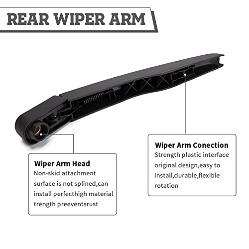 HODEE Rear Wiper Arm Blade Nut Set Replacement for Ford EDGE 2015-2023, Rear Wiper Cover Accessories Assembly, Wiper Cap Set for Back Windshield Window, OE:FT4Z 17528-A - Image 4