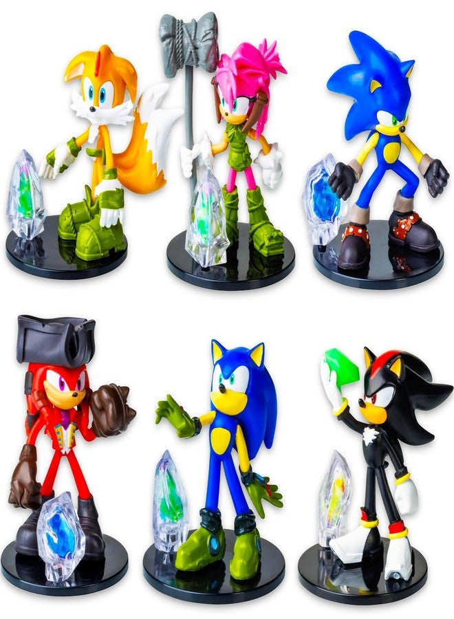 Sonic The Hedgehog صندوق مفاجآت سونيك القنفذ - مجموعة حفلات 3 عبوات - حزمة مع 3 كبسولات غامضة مع تماثيل صغيرة بالإضافة إلى ملصقات | مجموعة تماثيل سونيك للأطفال، الأولاد، البنات - Image 2