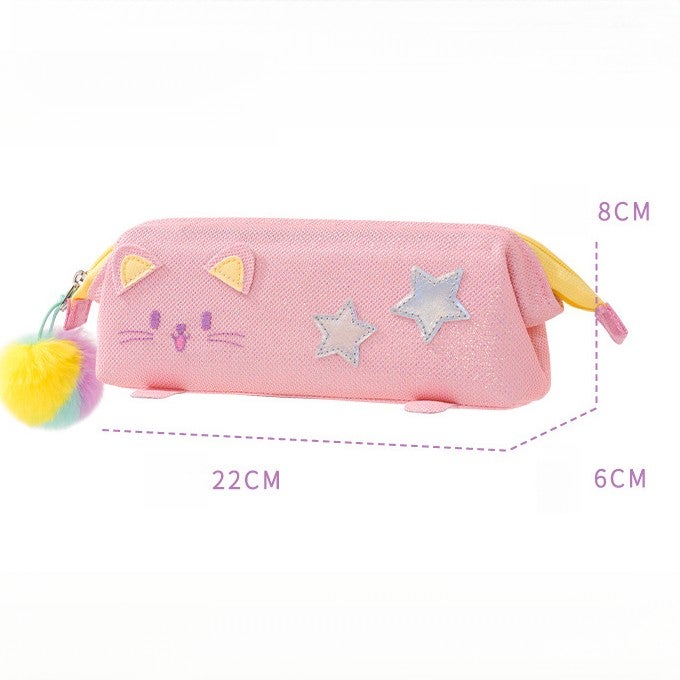 Kids Pencil Case Rocket Design 6-12 Years, School Supplies for Kids Large Capacity Waterproof Lightweight Stationery Bag - Image 2