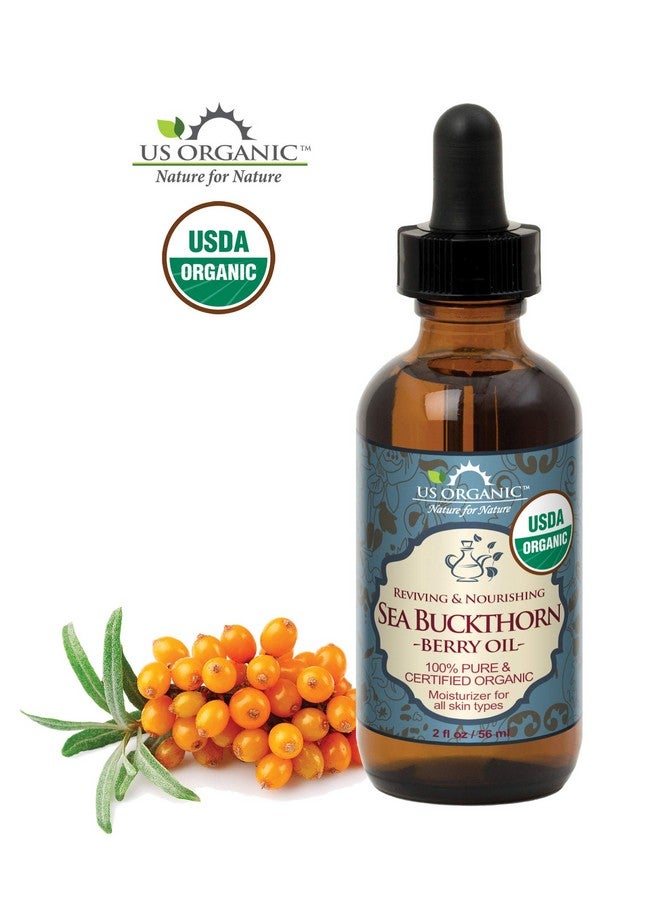 US Organic Sea Buckthorn Berry (Fruit) Oil Supercritical Co2 Extracted Usda Certified Organic100% Pure Virgin Unrefined In Amber Glass Bottle Face Hair Spot Treatment Anti Aging 2 Oz (56 Ml) - Image 3