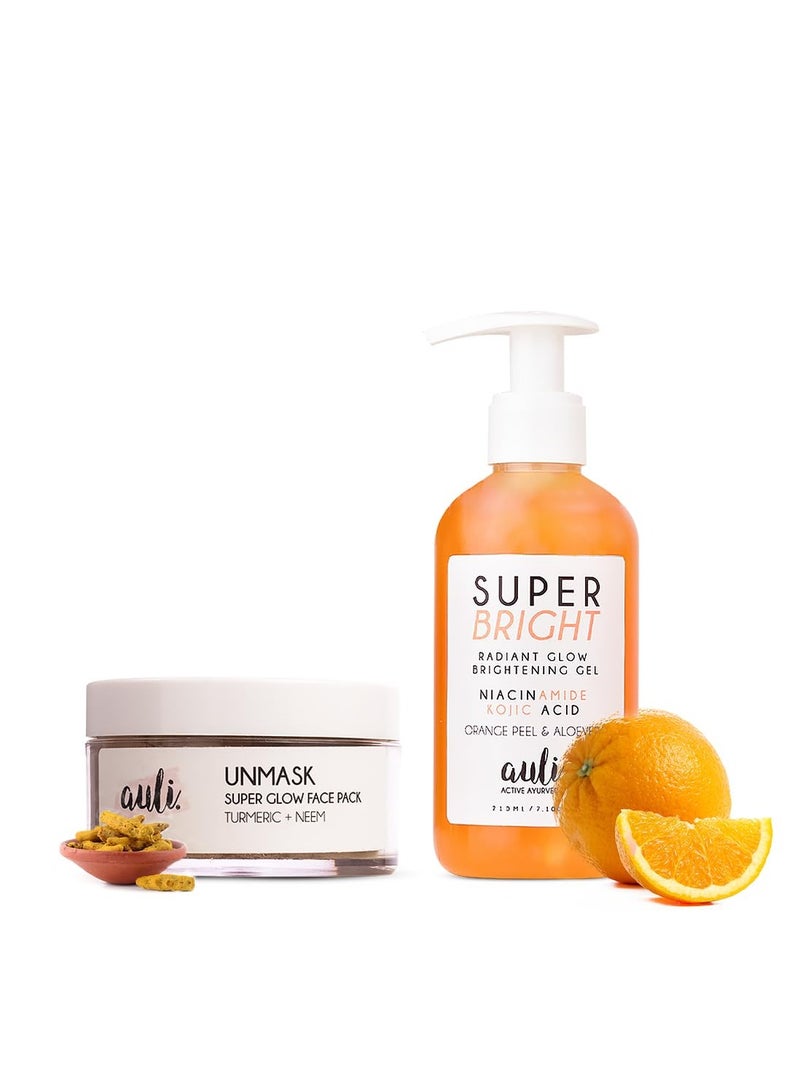 AULI LIFESTYLE Auli Combo Skincare Gel and Face Mask Pack of 2 - Image 1