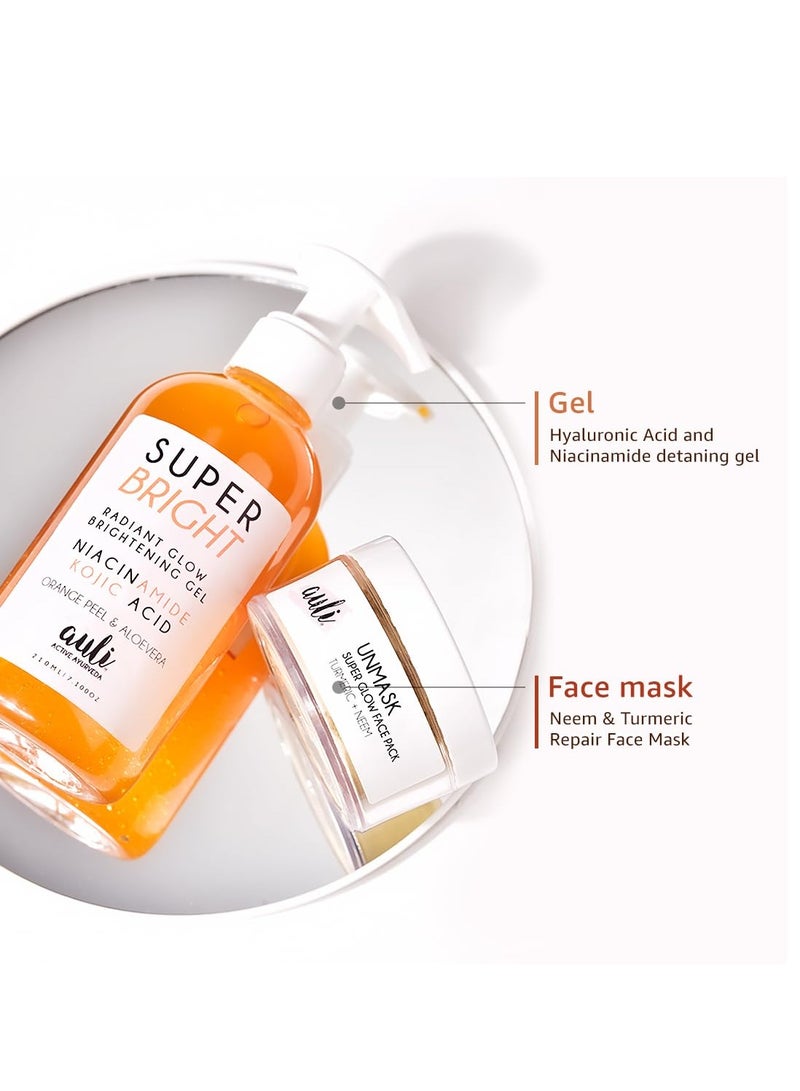 AULI LIFESTYLE Auli Combo Skincare Gel and Face Mask Pack of 2 - Image 2