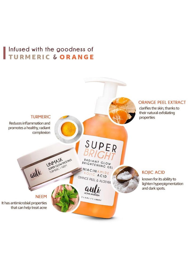 AULI LIFESTYLE Auli Combo Skincare Gel and Face Mask Pack of 2 - Image 3