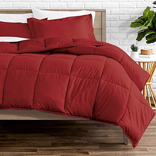 Rajasthan Crafts Soft Microfibre Comforter Blanket Lightweight Reversible Quilt Duvet All Weather, 200 GSM Single Bed, Maroon Color - Image 4