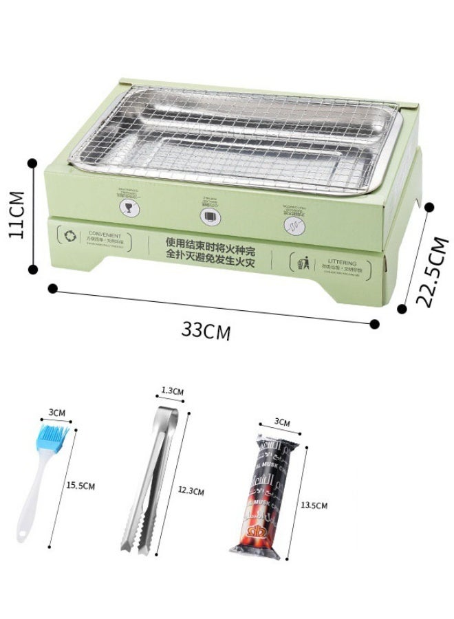 HOMESTAR Barbeque Grill Outdoor, Portable Charcoal Barbecue Desk, for Picnic, Garden, Terrace, Camping, Travel - Image 2
