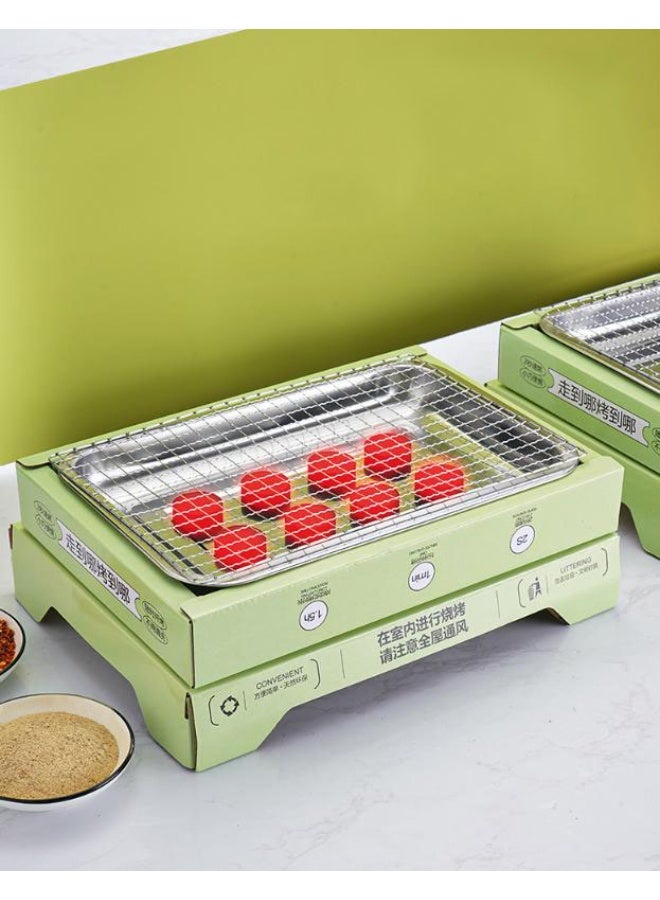 HOMESTAR Barbeque Grill Outdoor, Portable Charcoal Barbecue Desk, for Picnic, Garden, Terrace, Camping, Travel - Image 4