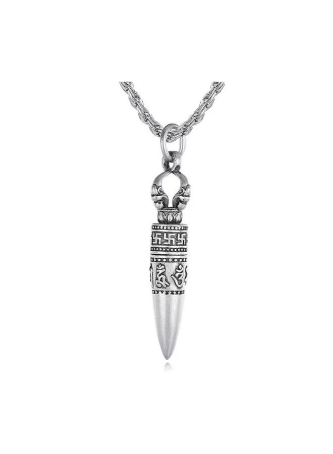 Chiba Thai Silver Pestle Gabu Box Pendant Men's And Women's Personality Fashion Necklace Accessories Can Be Opened To Hide Things