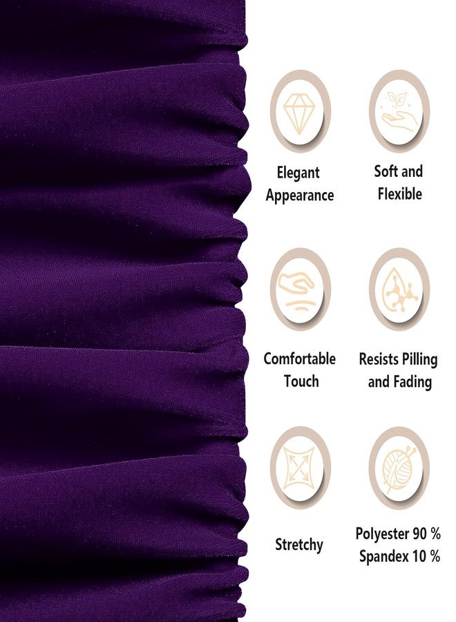 KKJIAF Purple Stretch Velvet Fabric 60 Inch Wide, 1 Yard Soft Stretchy Fabric for Sewing Clothes, Apparel, Costume, Crafts - 90% Polyester 10% Spandex - Image 3
