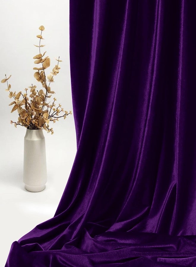KKJIAF Purple Stretch Velvet Fabric 60 Inch Wide, 1 Yard Soft Stretchy Fabric for Sewing Clothes, Apparel, Costume, Crafts - 90% Polyester 10% Spandex - Image 4