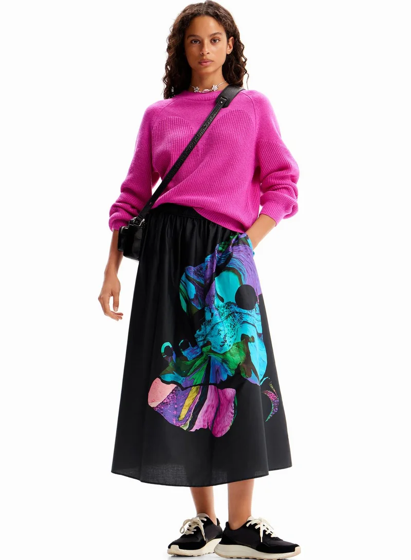 DESIGUAL High Waist Skirt