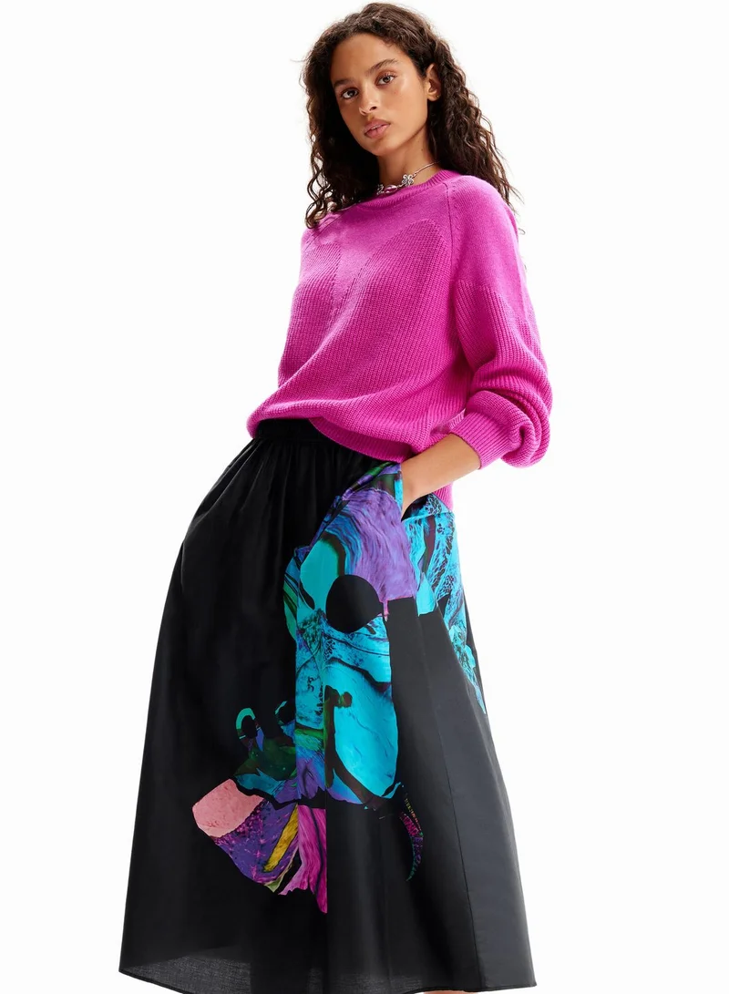 DESIGUAL High Waist Skirt