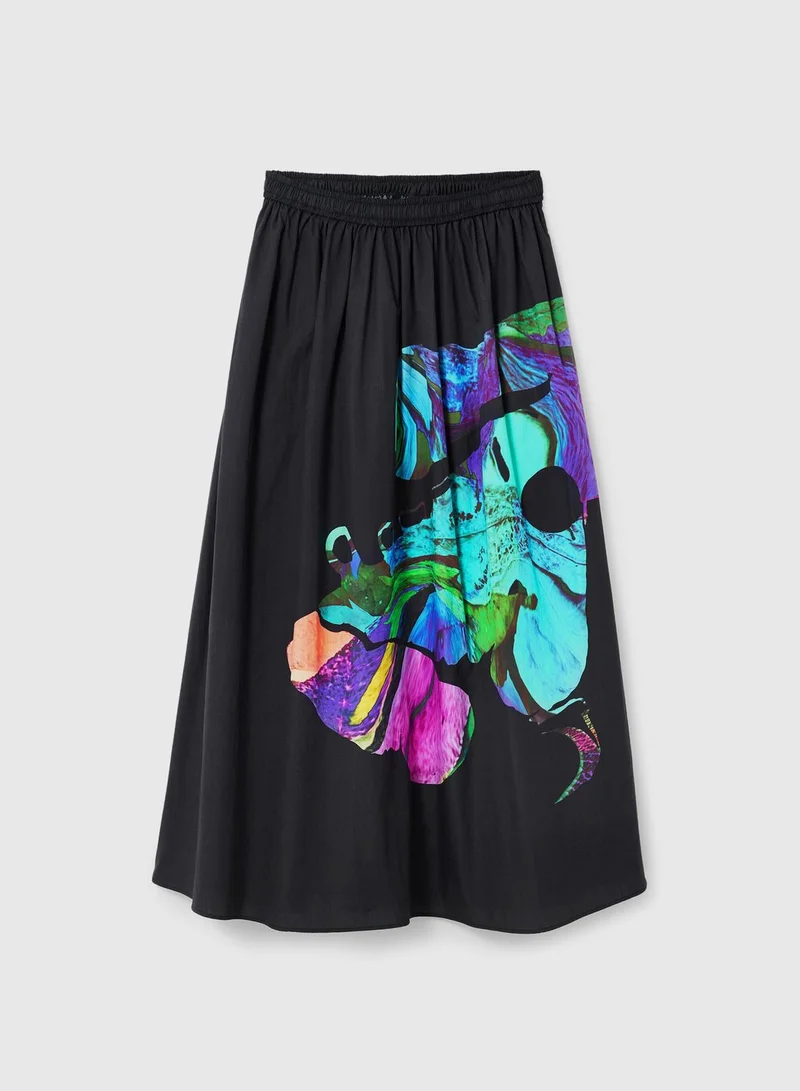 DESIGUAL High Waist Skirt