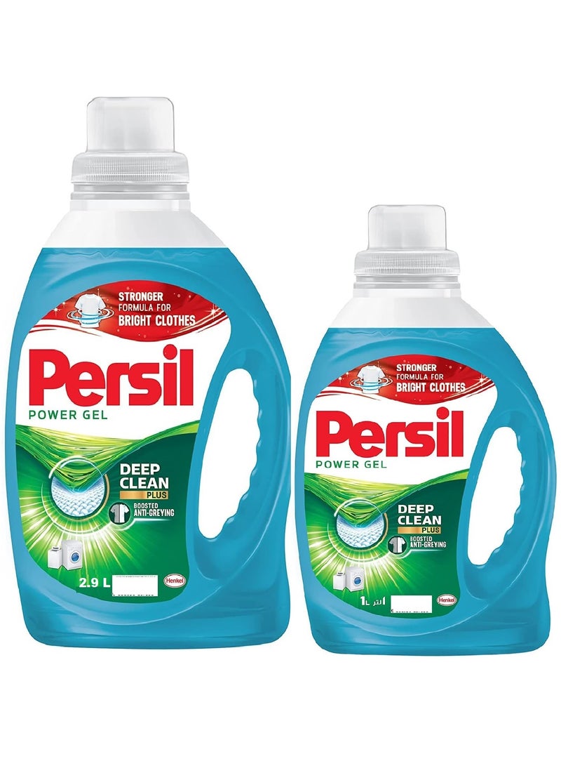 Persil Power Gel Liquid Laundry Detergent, With Deep Clean, 2.9L +1L - Image 1