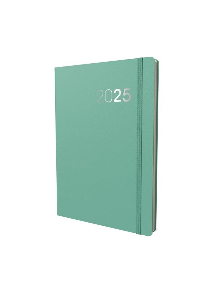 Collins Collins Legacy 2025 Planner - A5 Day To Page Diary (with Appointments) - Mint - (CL51.61-25) - Professional Daily Planner with Soft Touch Cover  - Image 1