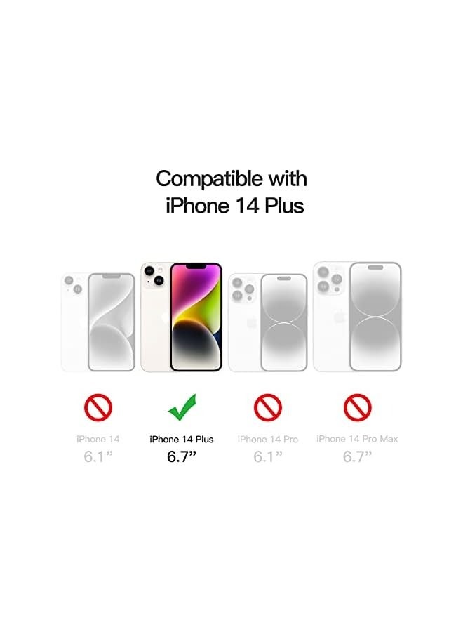 جي تيك حافظة JETech لهاتف iPhone 14 Plus مقاس 6.7 بوصة، غطاء ممتص للصدمات غير أصفر اللون، ظهر شفاف مضاد للخدش (شفاف) - Image 2