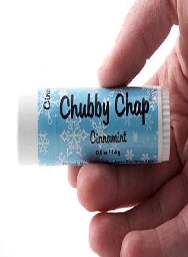 Chubby Chap - Three (3x) Large Jumbo Chapstick Natural Chapstick - 1/2 Ounce Lip Balm (Cinnamint) - Image 2